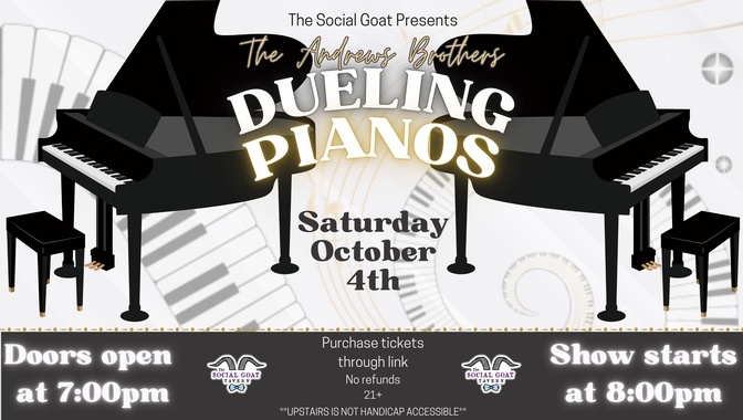 Dueling Pianos Hosted By The Andrews Brothers